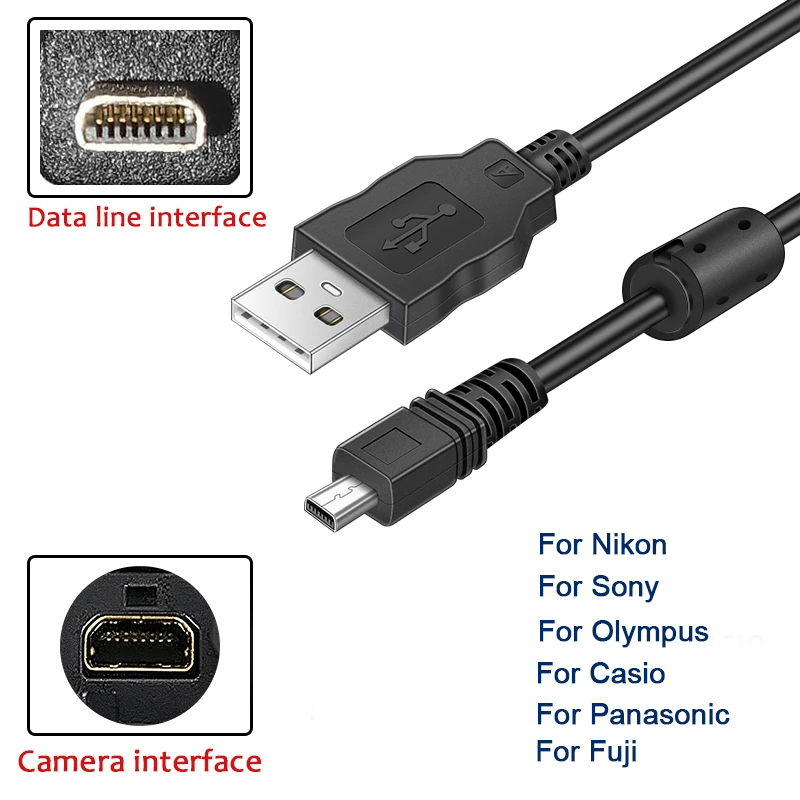 Nikon Camera D3500 - UC-E6 デジタルカメラ USB データケーブル ミニ 8