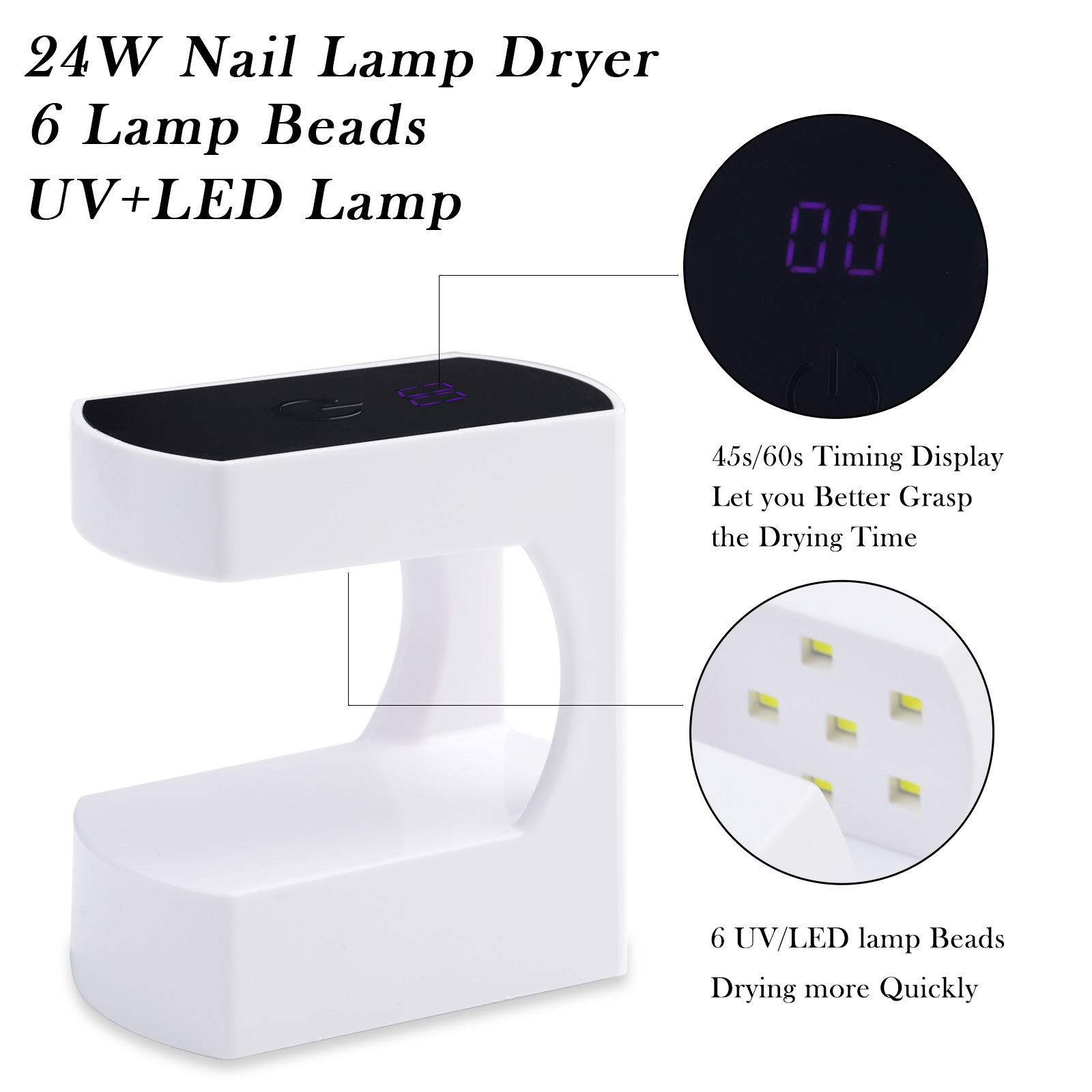 Photography Lighting Gel - ミニ USB ネイルランプ LED & UV