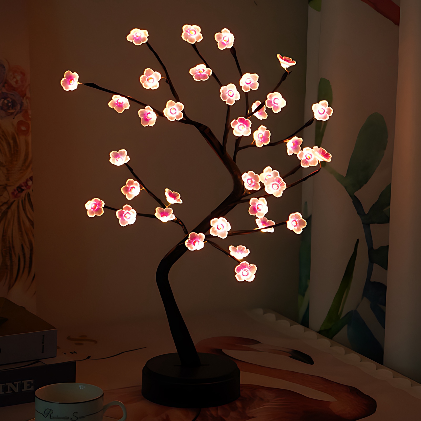 人工ツリー用ライト 36個のライト付き、桜の花を模したデザイ - Photography Artificial Lighting のレビューと価格