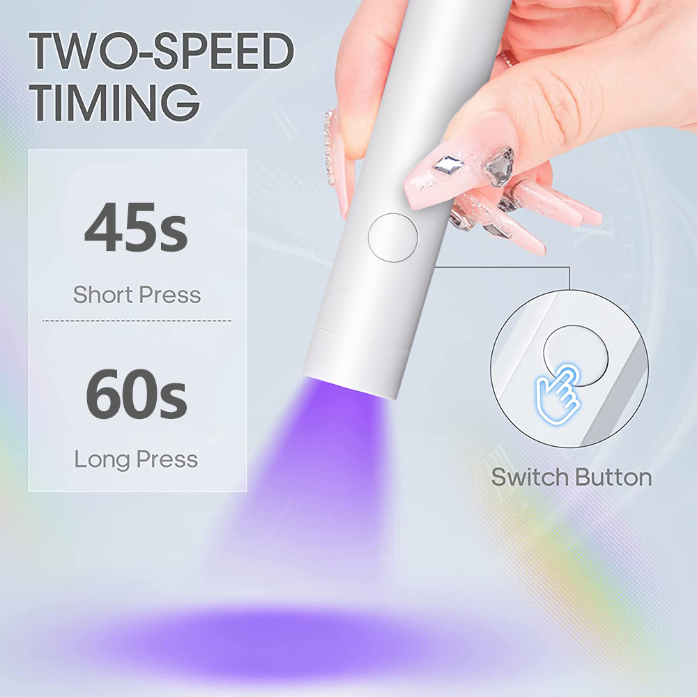 便利な充電式ネイルドライヤー UV LED ハンドヘルドラン - Photography Lighting Gel のレビューと価格