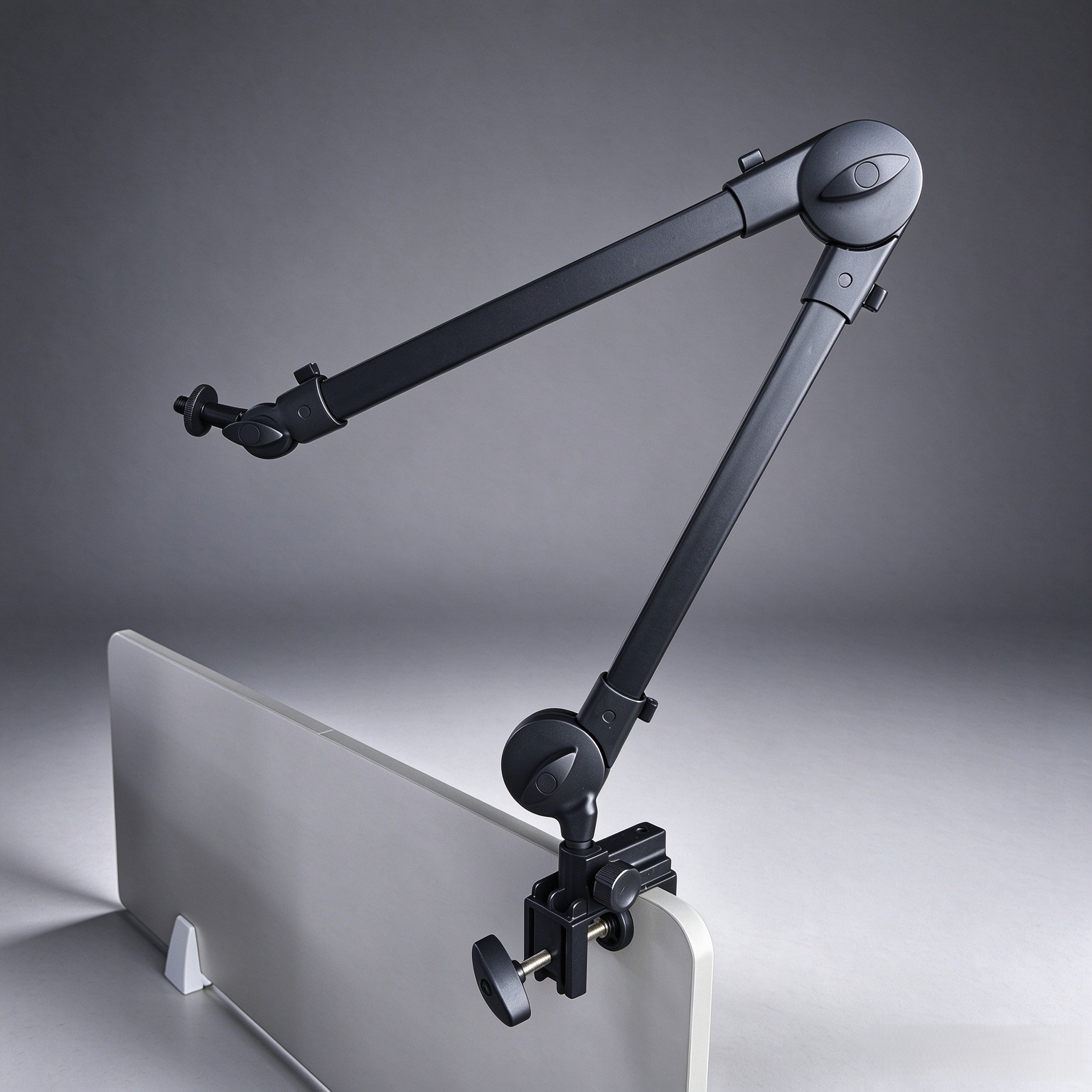 スプリング機構を使用しないマイクアームスタンド。折りたたみ式 - Boom Arm Stand のレビューと価格