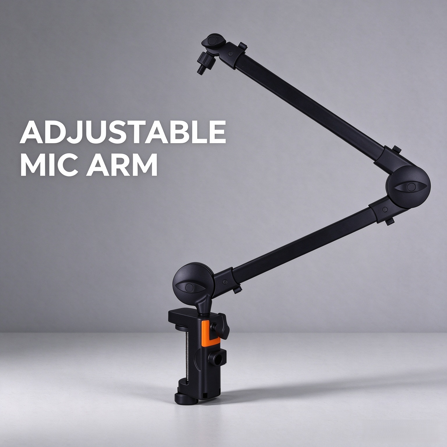 スプリング機構を使用しないマイクアームスタンド。折りたたみ式 - Boom Arm Stand のレビューと価格