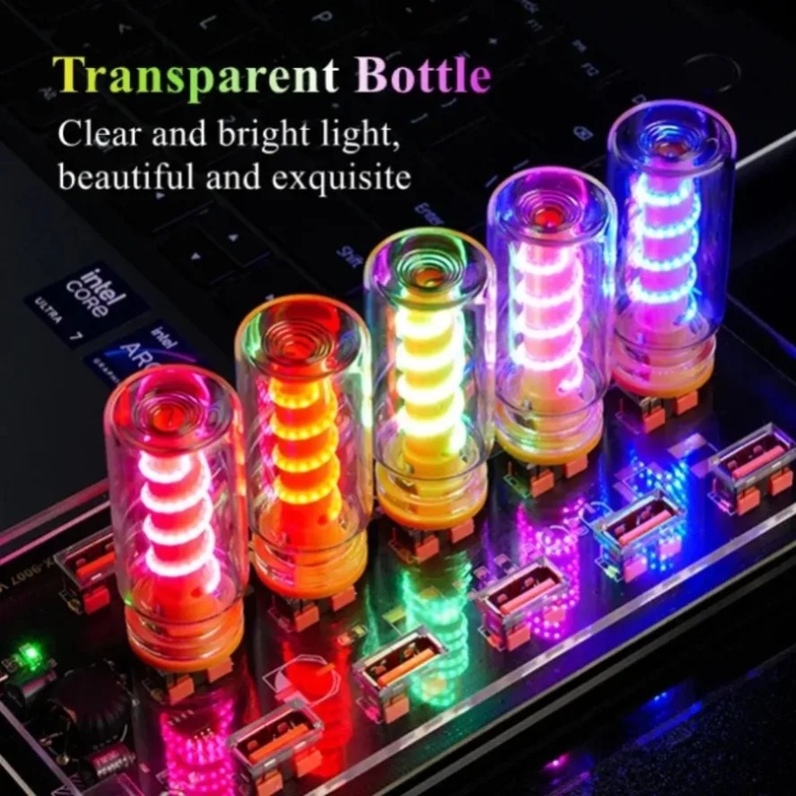 5V USB LEDフィラメントガラスブックライト 7色タッ - Photography Lighting Book のレビューと価格