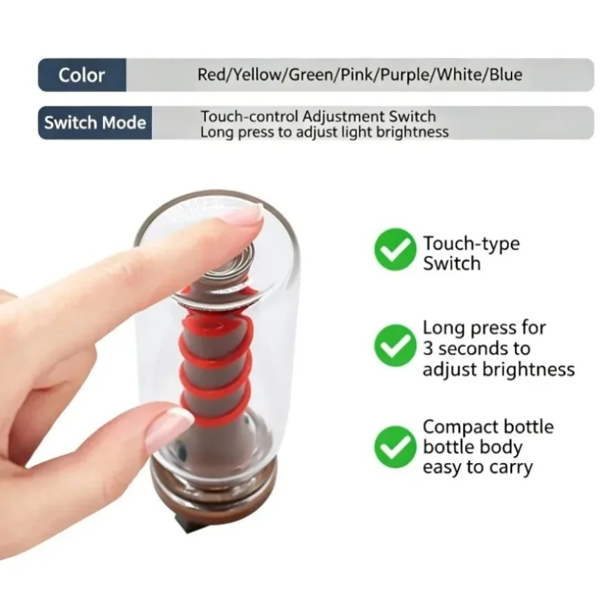 5V USB LEDフィラメントガラスブックライト 7色タッ - Photography Lighting Book のレビューと価格