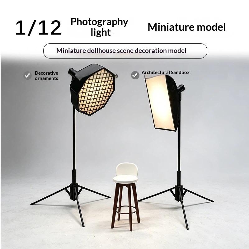 1/12スケールミニチュア写真撮影用小道具キット、ソフトボッ - Photography Natural Lighting のレビューと価格