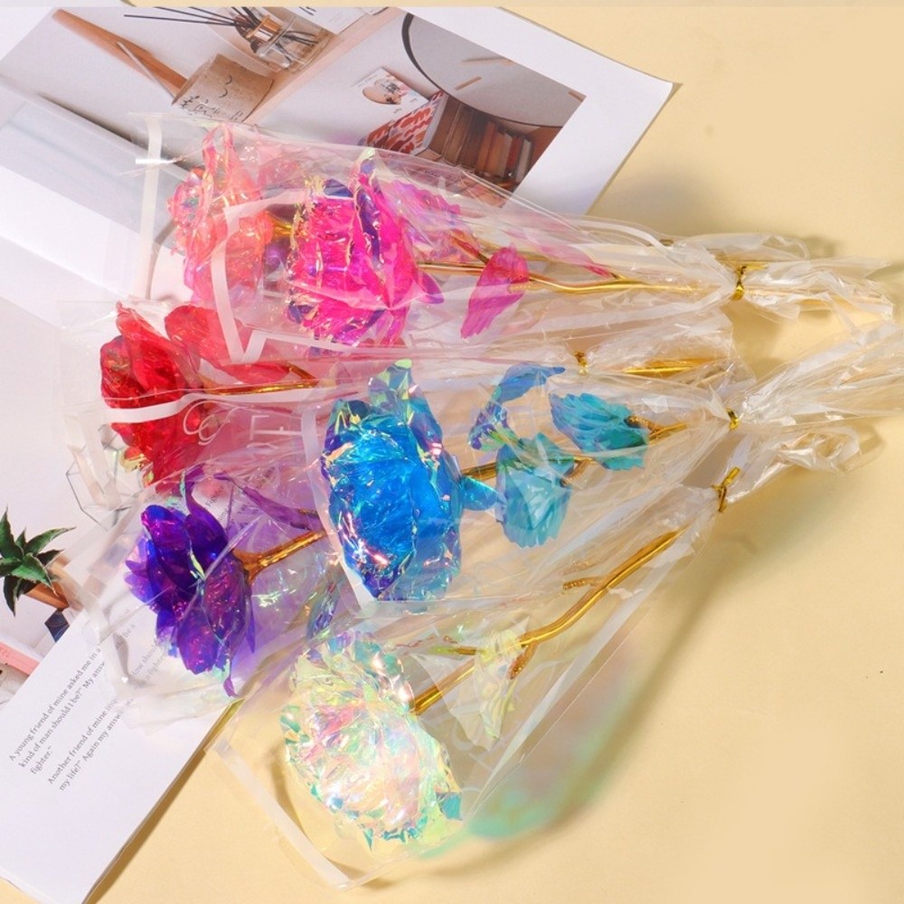 輝く金箔のバラの花 LEDライト付き写真撮影用小道具 造花の - Photography Artificial Lighting のレビューと価格