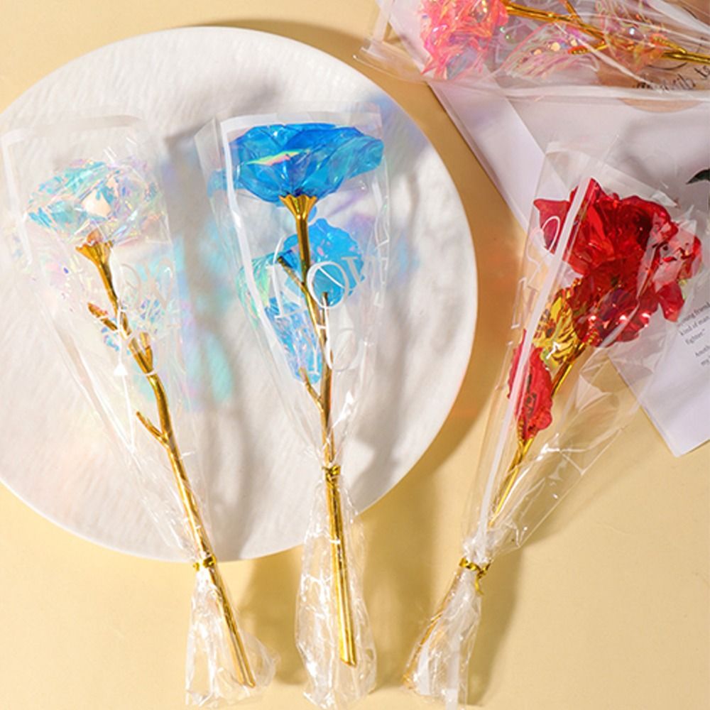 輝く金箔のバラの花 LEDライト付き写真撮影用小道具 造花の - Photography Artificial Lighting のレビューと価格