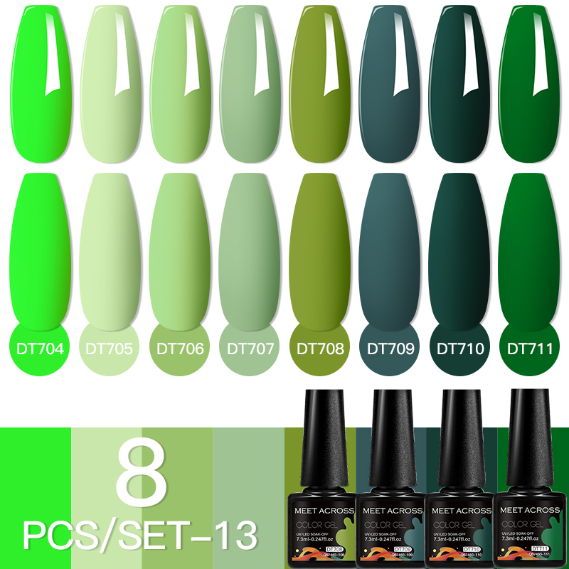 ミートアクロス 8 ピース/セット蛍光ジェルネイルポリッシュ - Photography Lighting Gel のレビューと価格