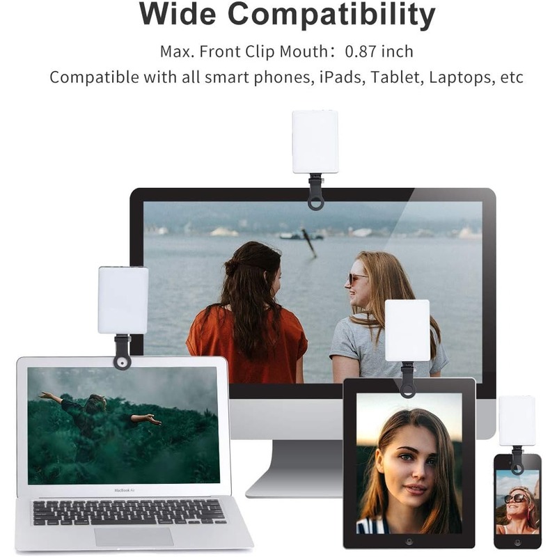 LEDポータブルクリップオン自撮りライト; ビデオ会議用照明 - Photography And Videography Lighting のレビューと価格