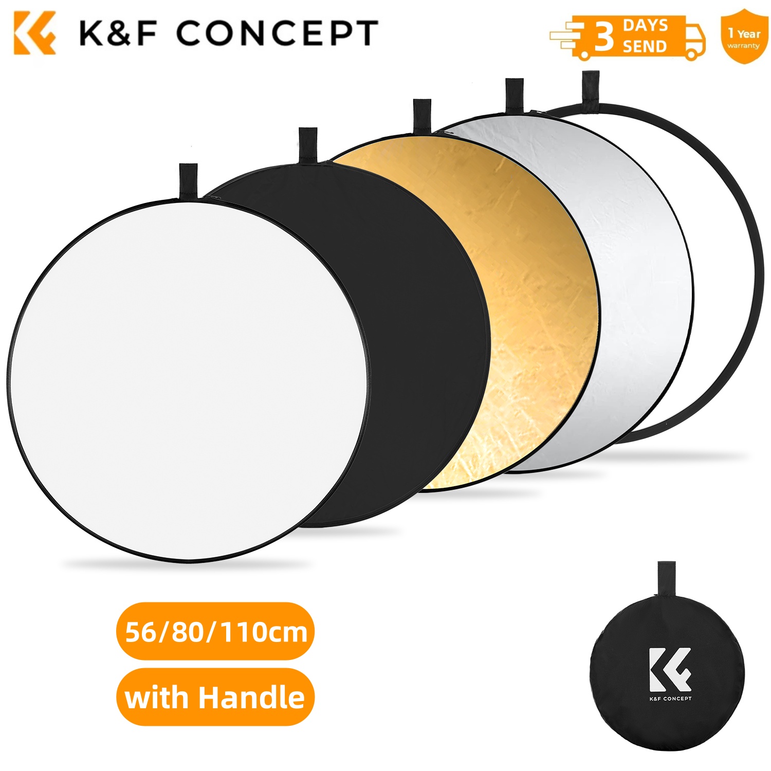 K&F CONCEPT 56/80/110cm 5-in-1 - Photography Lighting Tent のレビューと価格