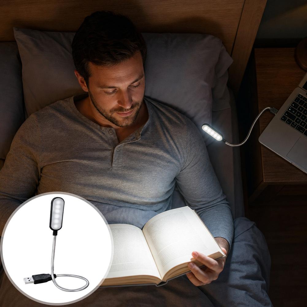 USB接続のLEDブックライト。6個のLEDを搭載し、柔軟な - Photography Lighting Book のレビューと価格