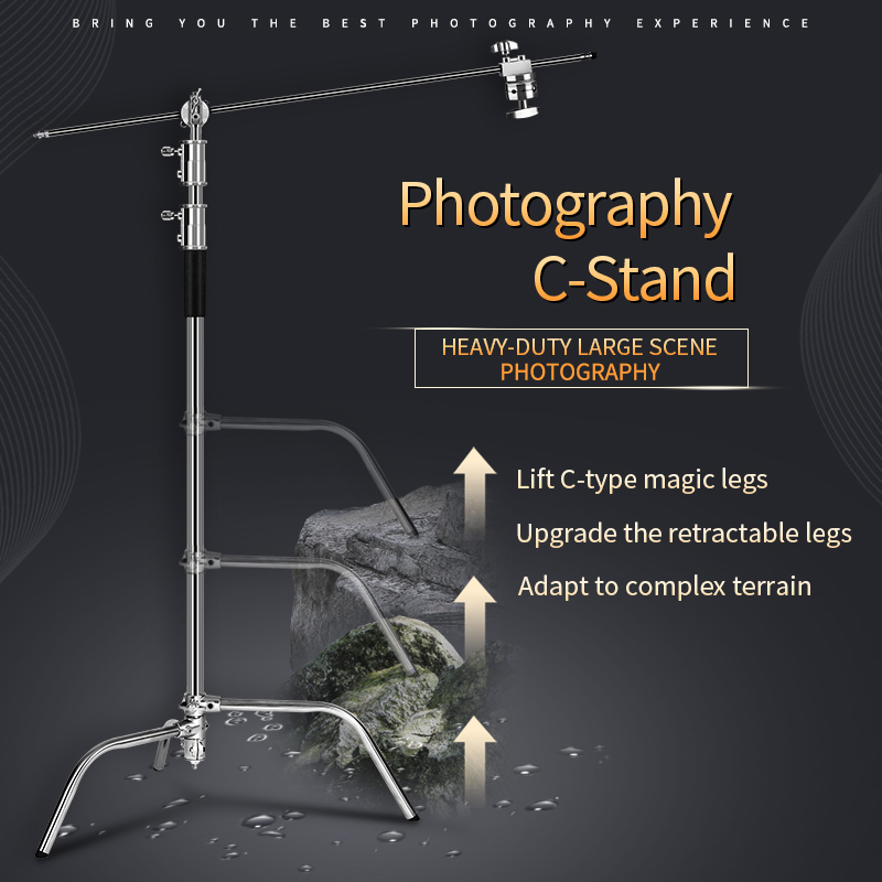 Cスタンド撮影スタンド ステンレス製 ホールドアームとグリッ - Boom Arm Stand のレビューと価格