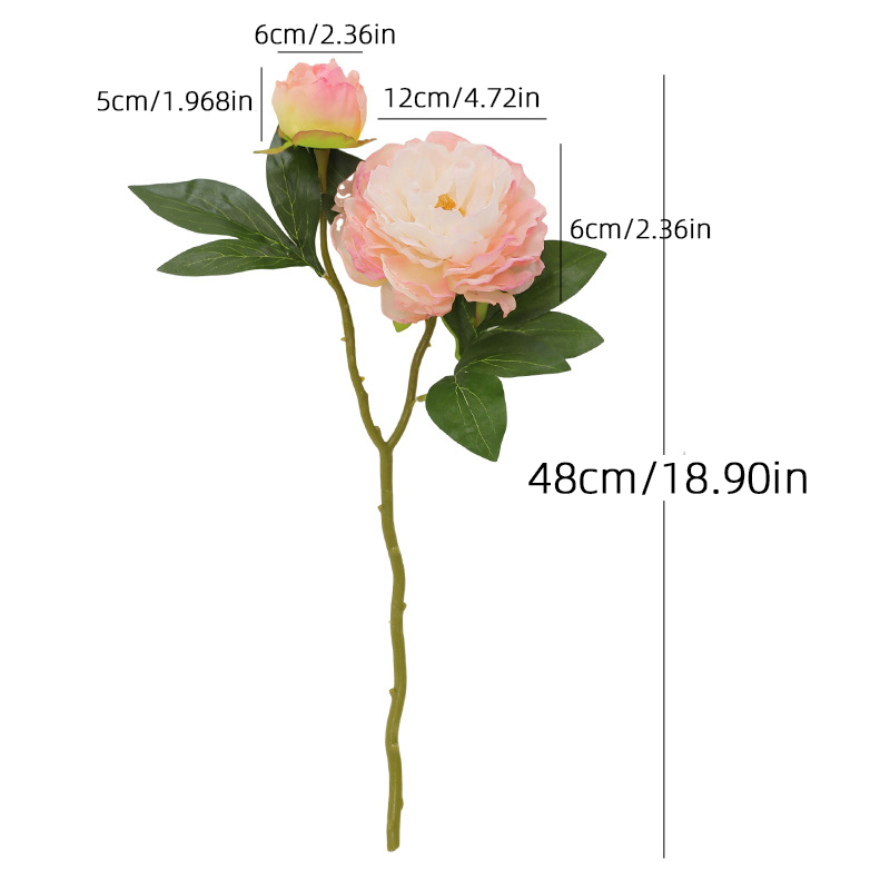 1PC レトロ 2 ヘッド牡丹シミュレーションフラワーライト - Photography Artificial Lighting のレビューと価格