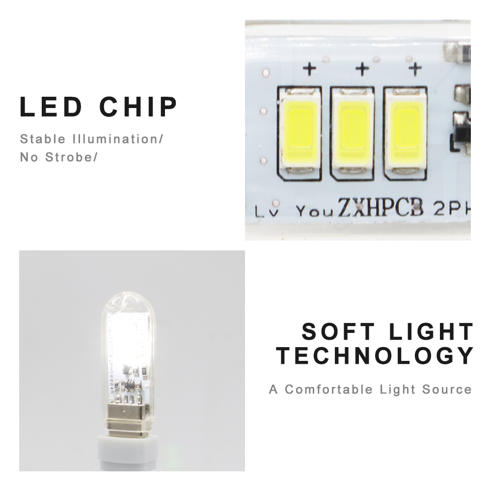 タッチスイッチ DC5V USB LED ミニブックライト  - Photography Lighting Book のレビューと価格