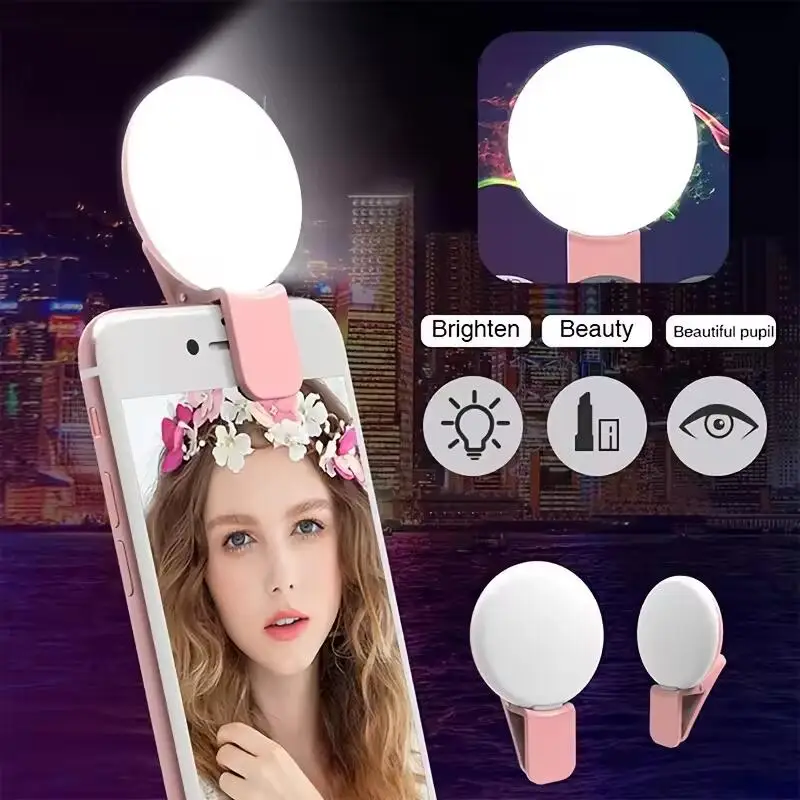 携帯用ミニ自撮りリングライト、LEDランプ、USB充電式、写 - Photography Lighting Tent のレビューと価格