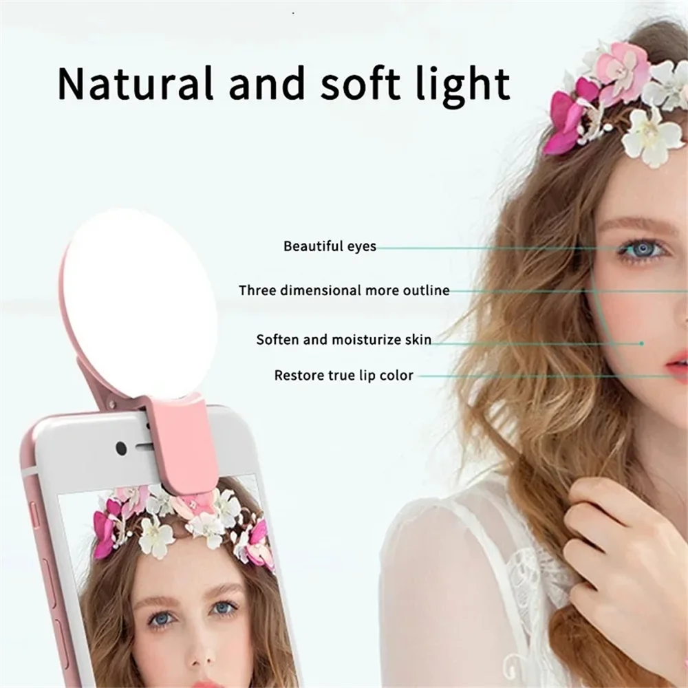 携帯用ミニ自撮りリングライト、LEDランプ、USB充電式、写 - Photography Lighting Tent のレビューと価格