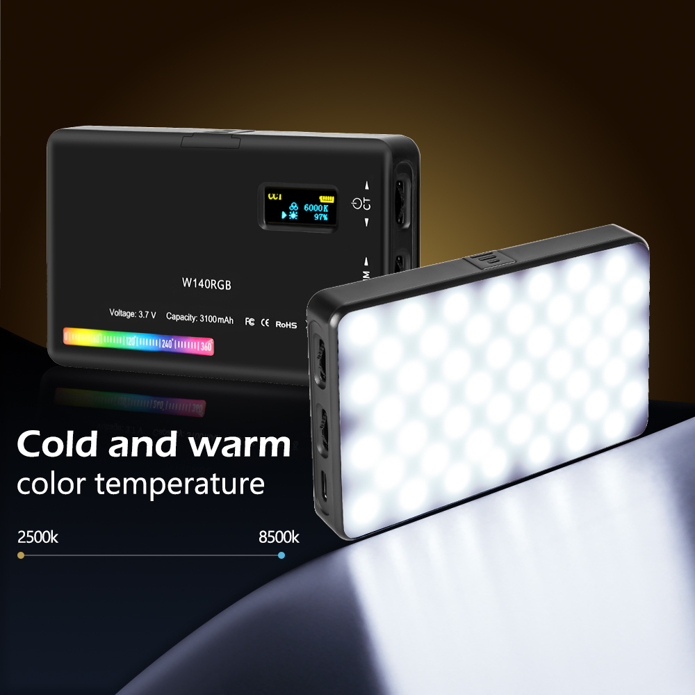 SH-W140 RGB LEDビデオライト,調光可能なポケッ - Photography And Videography Lighting のレビューと価格