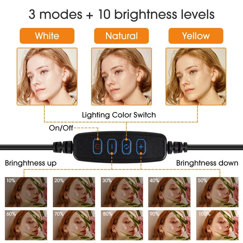 10 インチ LED Selfie リングライトサークル補助 - Photography Lighting Tent のレビューと価格