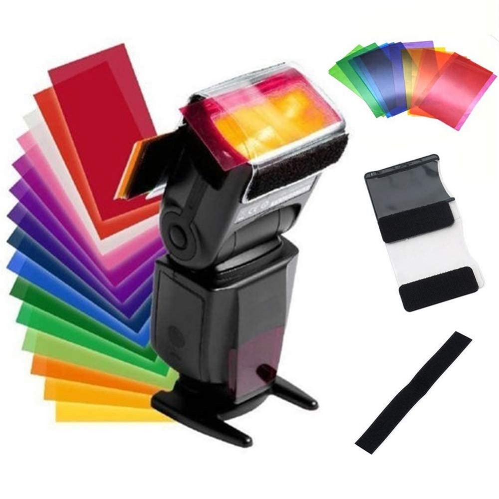 12色カメラフラッシュジェル照明フィルターキット、ユニバーサ - Photography Lighting Gel のレビューと価格
