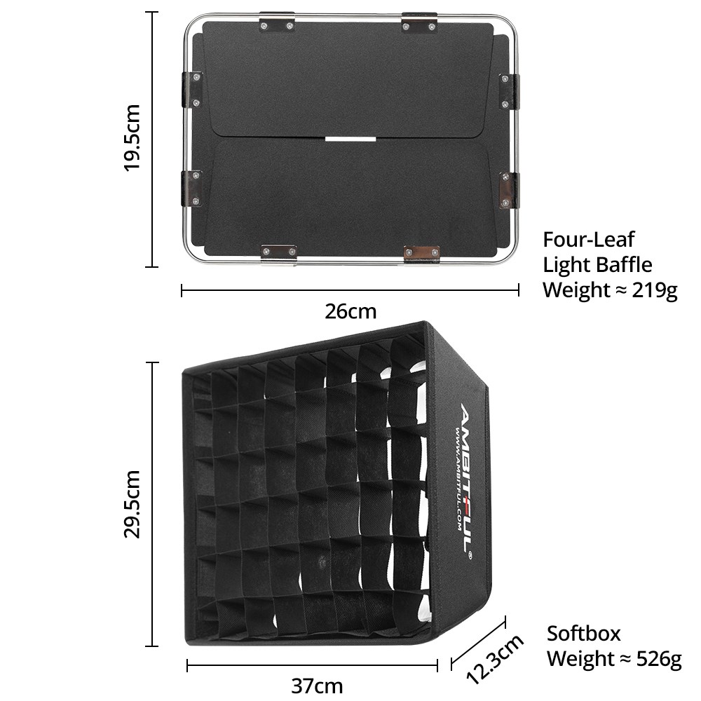 AMBITFUL P35R LEDビデオパネルライト用ディフ - Photography And Videography Lighting のレビューと価格