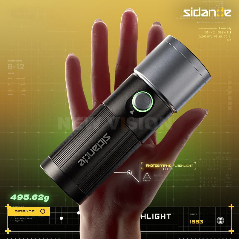 SIDANDE ビデオ撮影懐中電灯 ズーム可能な写真補助光  - Photography And Videography Lighting のレビューと価格